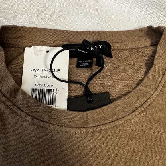 Twenty Montreal Mocha Long Sleeve Medium Men NWT Made In Canada F - Picture 3 of 6